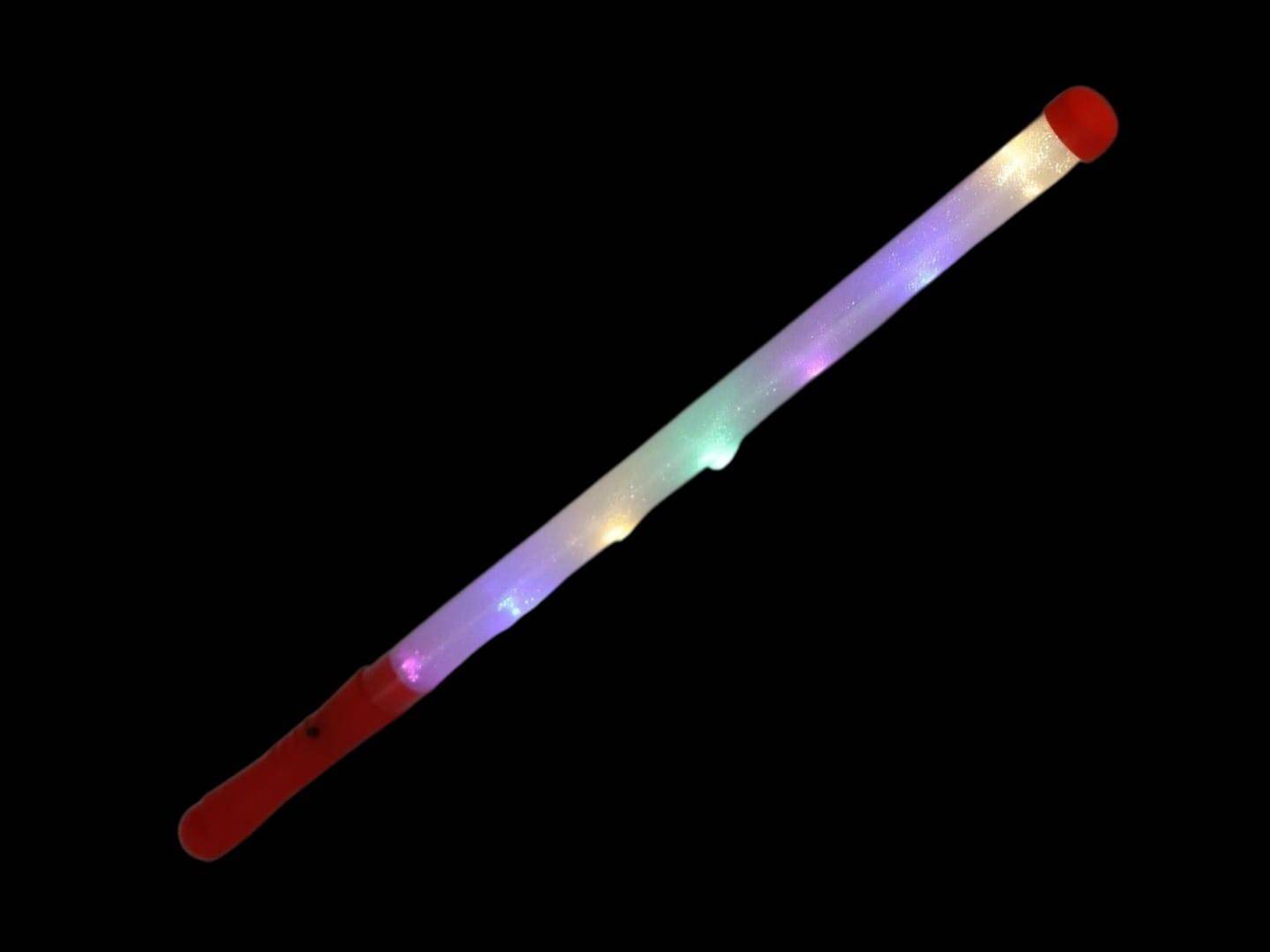 Bagheta Luminoasa LED Magic Glow Stick, 48 cm, Rosu, Ideala pentru Petreceri și Concerte