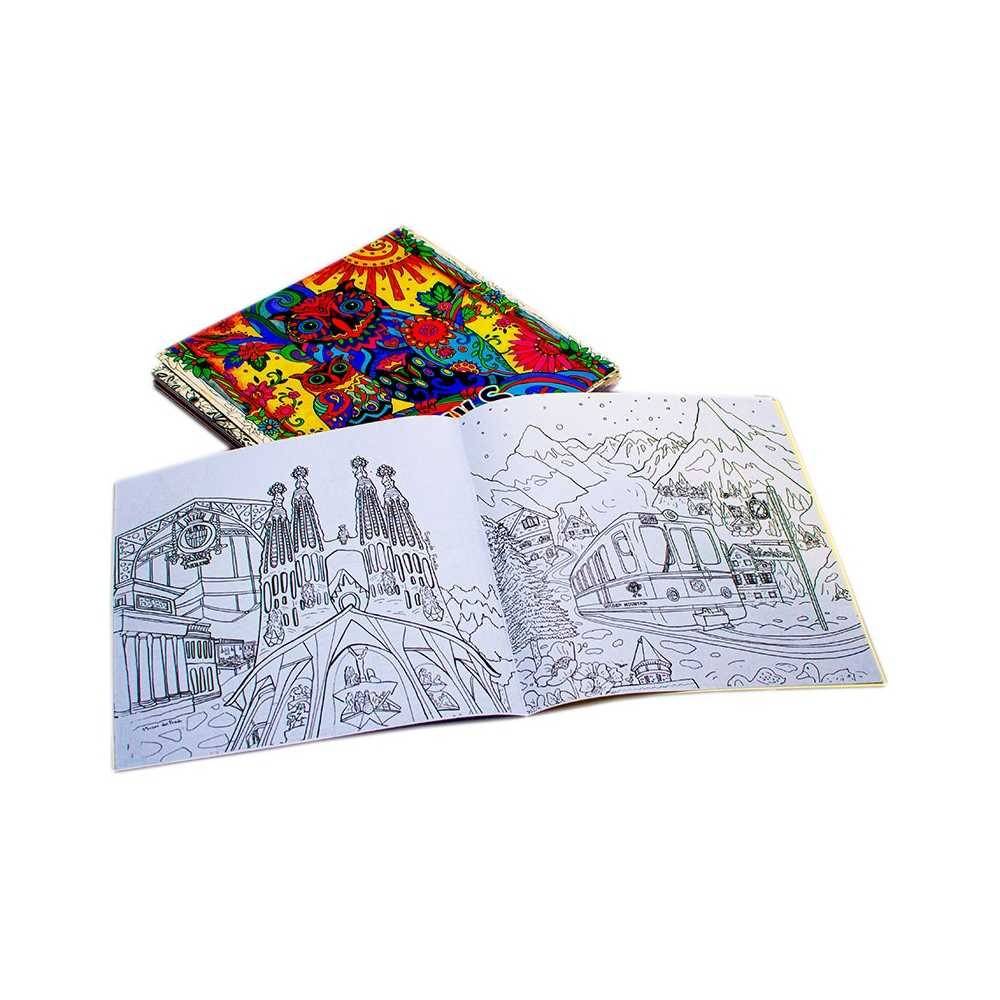 Caiet de colorat antistres, 24,5x24,5 cm