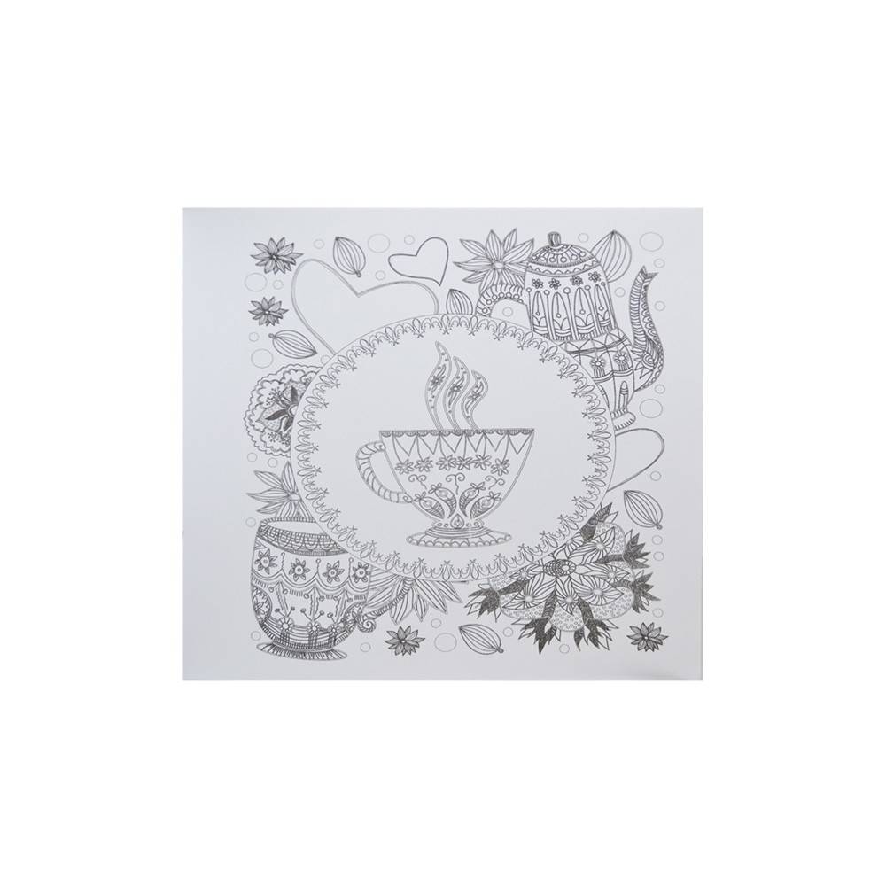 Caiet de colorat antistres, 24,5x24,5 cm