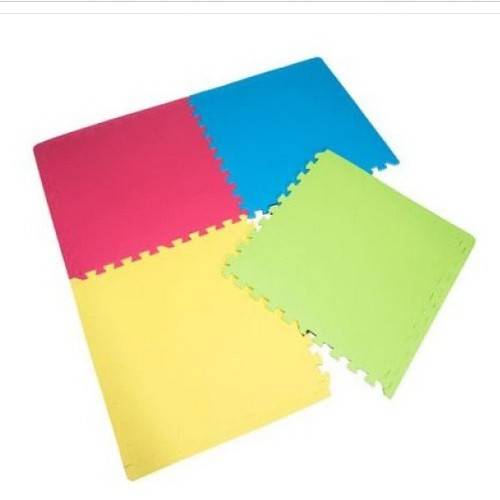 covoras termic din spuma EVA, 120x120 cm, 4 piese puzzle 60x60 cm, multicolor