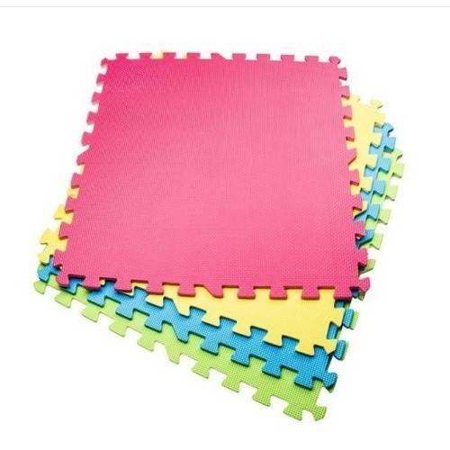covoras termic din spuma EVA, 120x120 cm, 4 piese puzzle 60x60 cm, multicolor
