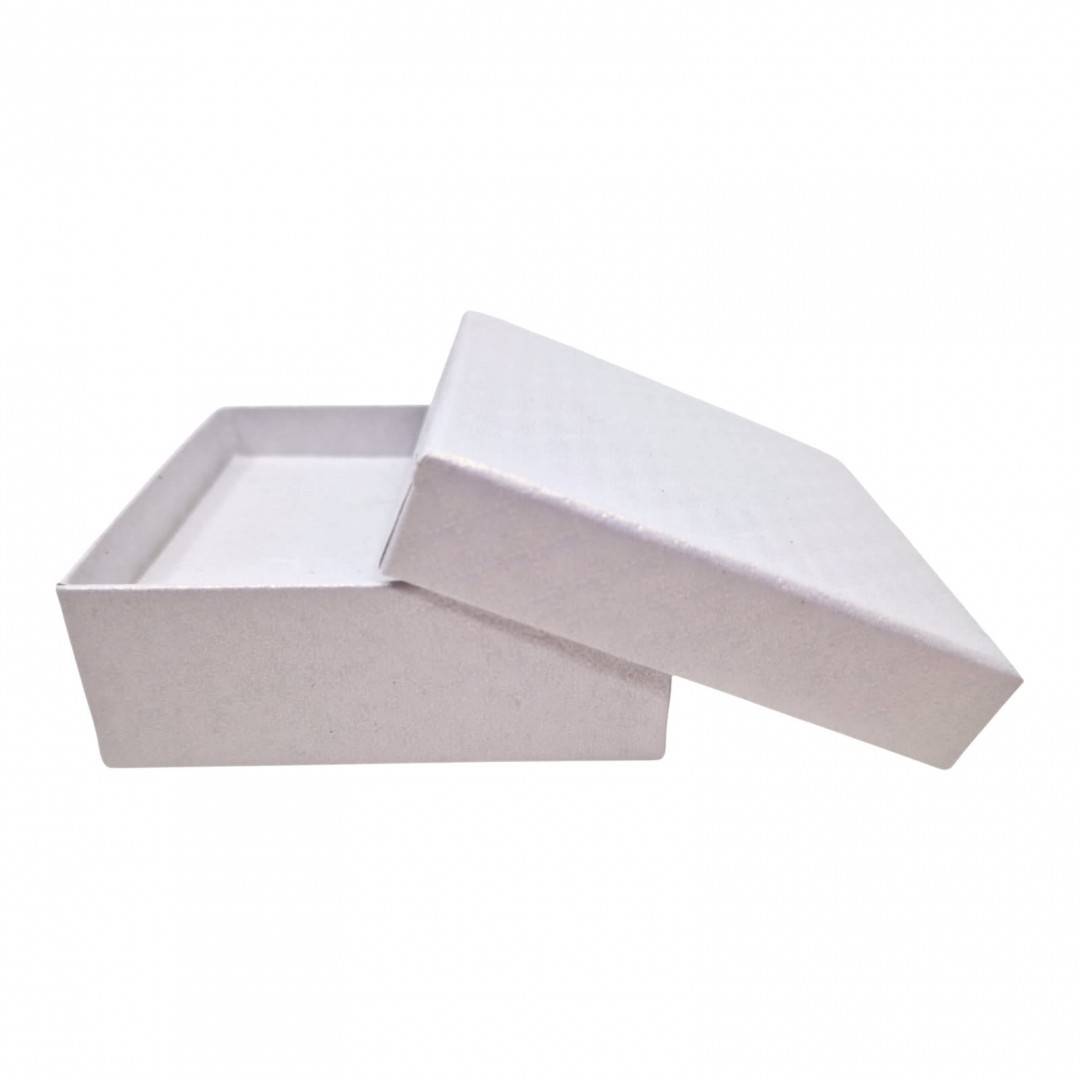 Cutie Bijuterii Alba, Ambalaj Premium Cadou, 8x8x3 cm