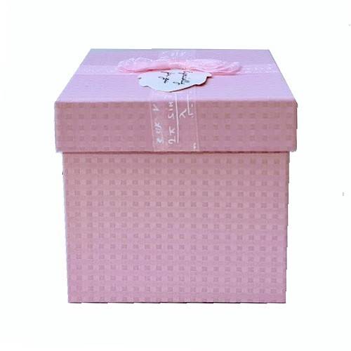 mistress Moss Moist cutie cadou in forma patrata , cu mesaj, roz, 13 cm