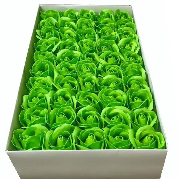 flori de sapun, trandafiri verde deschis , 50 buc/ set