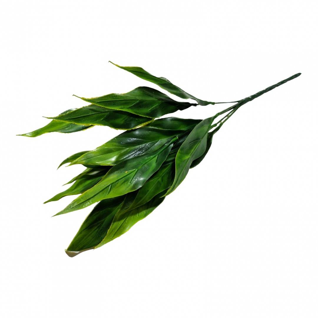 Frunze artificiale, buchet de 6 fire, 40 cm