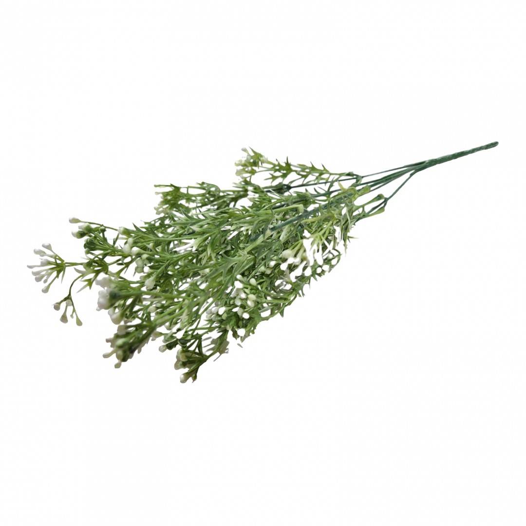frunze artificiale cu muguri colorati, buchet de 5 fire, 35 cm