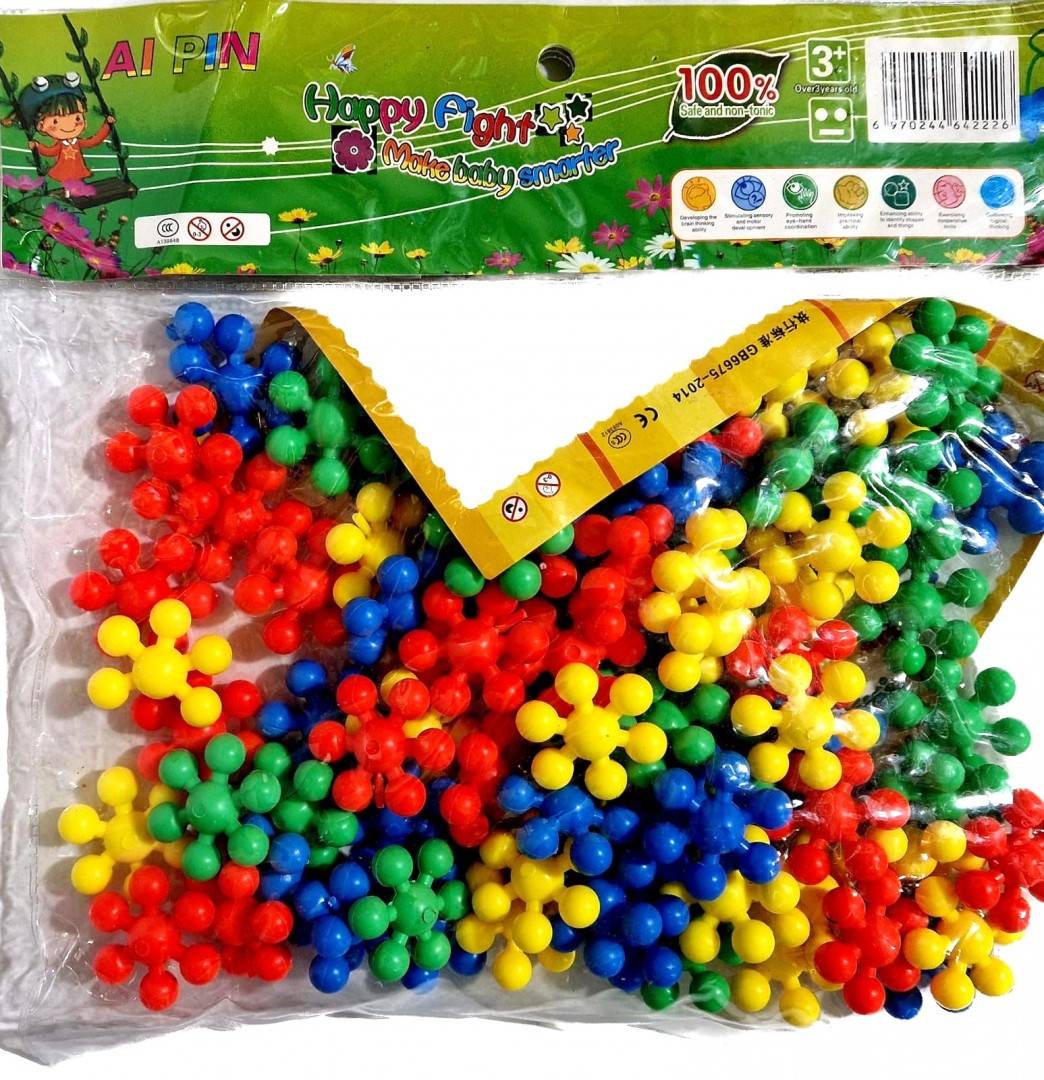 Joc de constructie, rotodisc cu flori, 80 buc