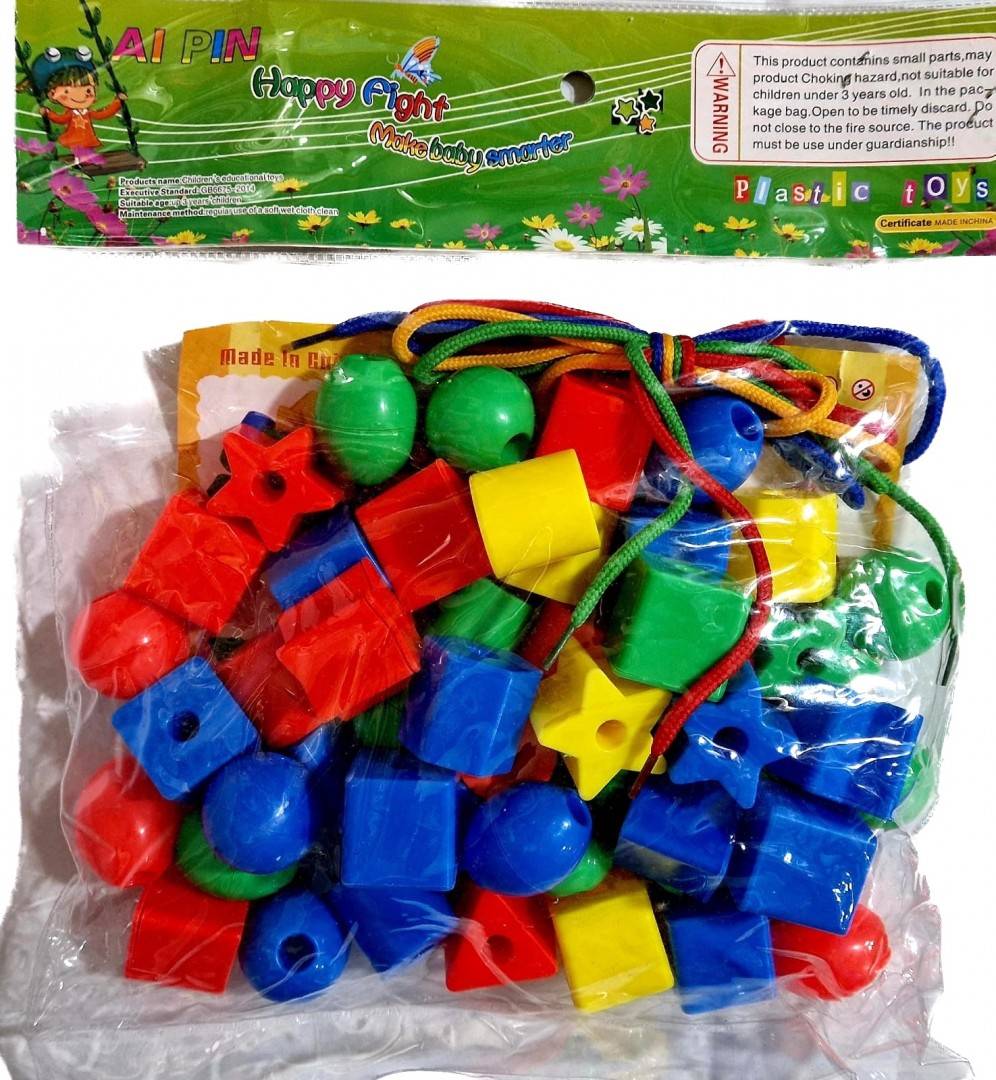 Joc de snuruit figuri geometrice, 50 buc