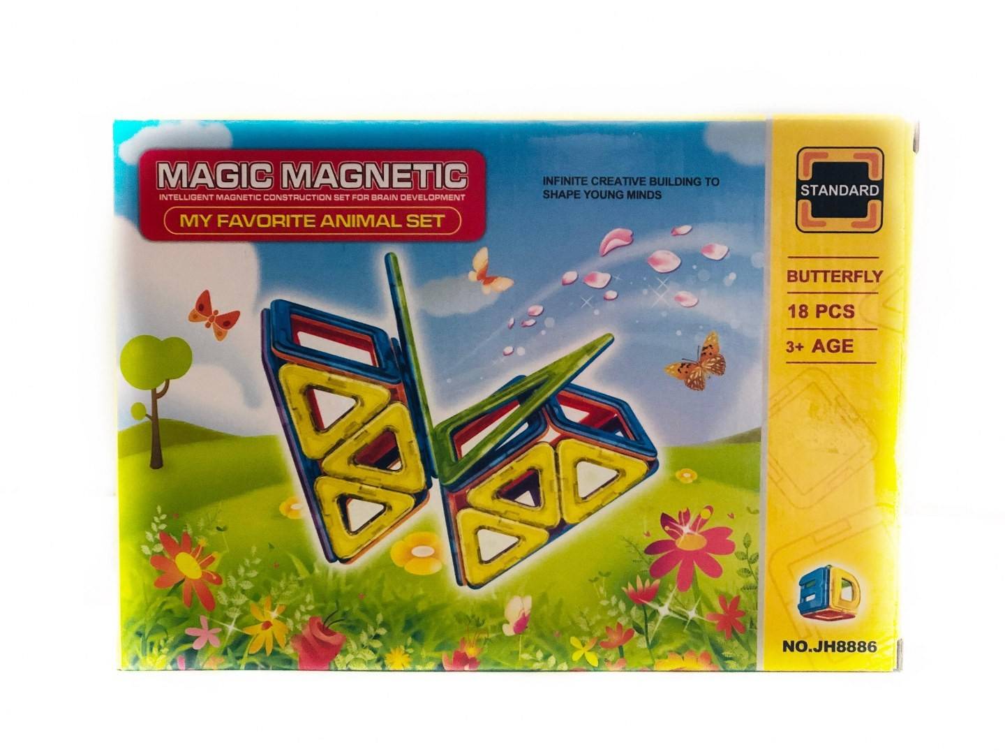 Joc magnetic 18 piese - Fluture