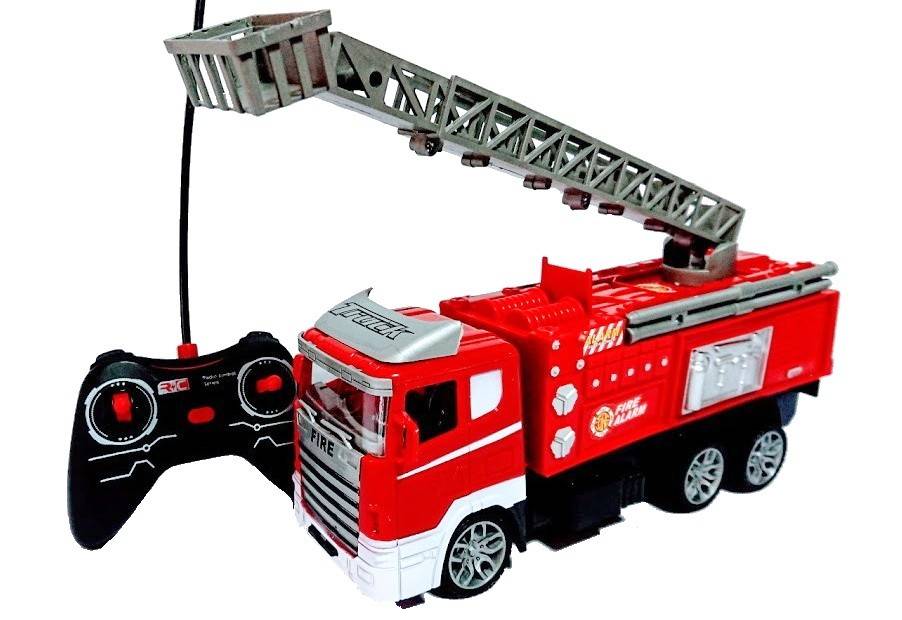 masina de pompieri cu radio comanda, scara mobila 41 cm