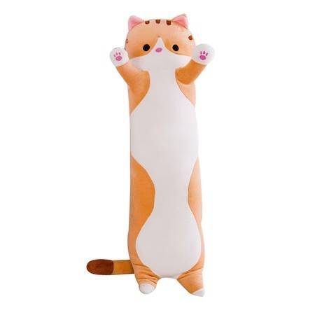 pisica plus lunga, tip perna, 50 cm, bej-roscat