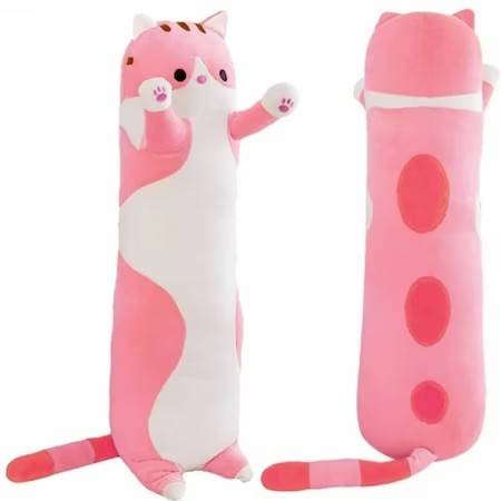pisica plus lunga, tip perna, 50 cm, roz