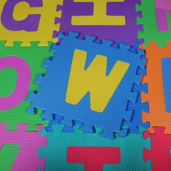 puzzle covor din spuma, antiderapant, termoizolant, joc educativ cu litere, 10 piese