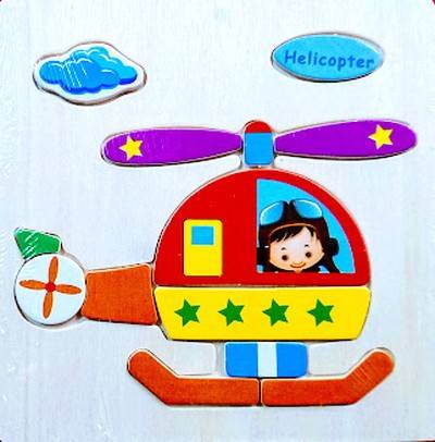 puzzle lemn, piese mari, mijloace de transport