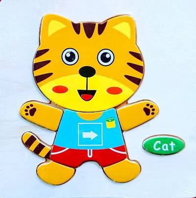 puzzle lemn, piese mari, vietuitoare