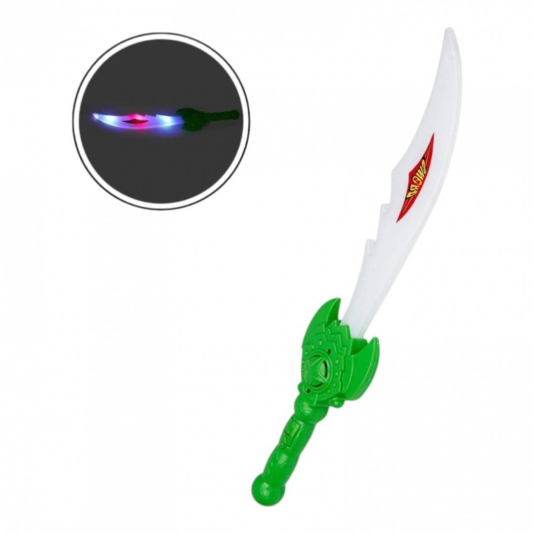 Sabie Jucarie cu Lumini și Sunete, Verde, 38 cm