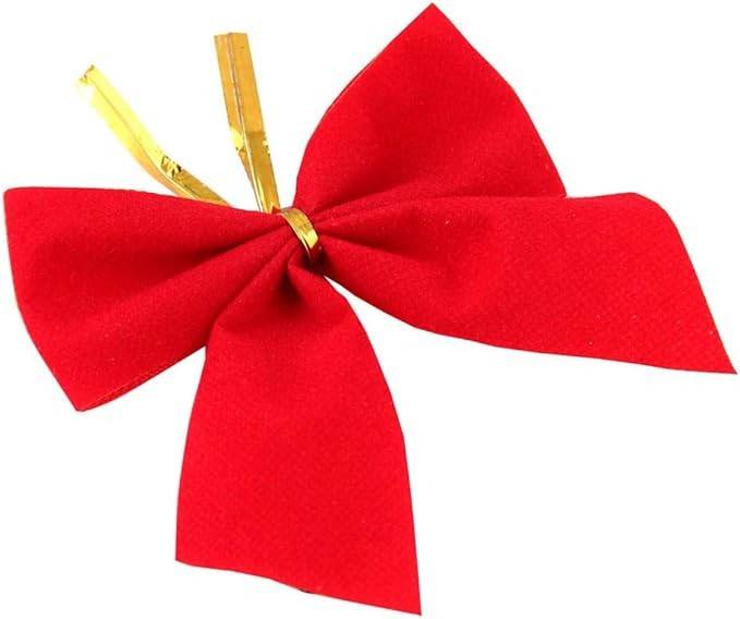 Set 12 fundite decorative rosii pentru Craciun