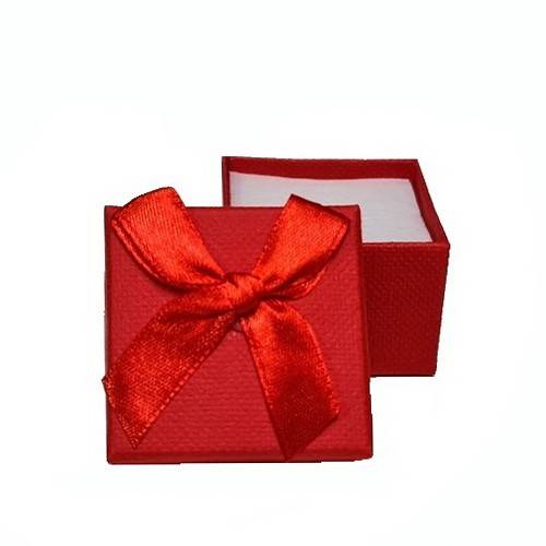 set 24 cutii patrate cu capac detasabil, rosu si alb, cutie pentru bijuterii, martisoare , 5x5x4 cm