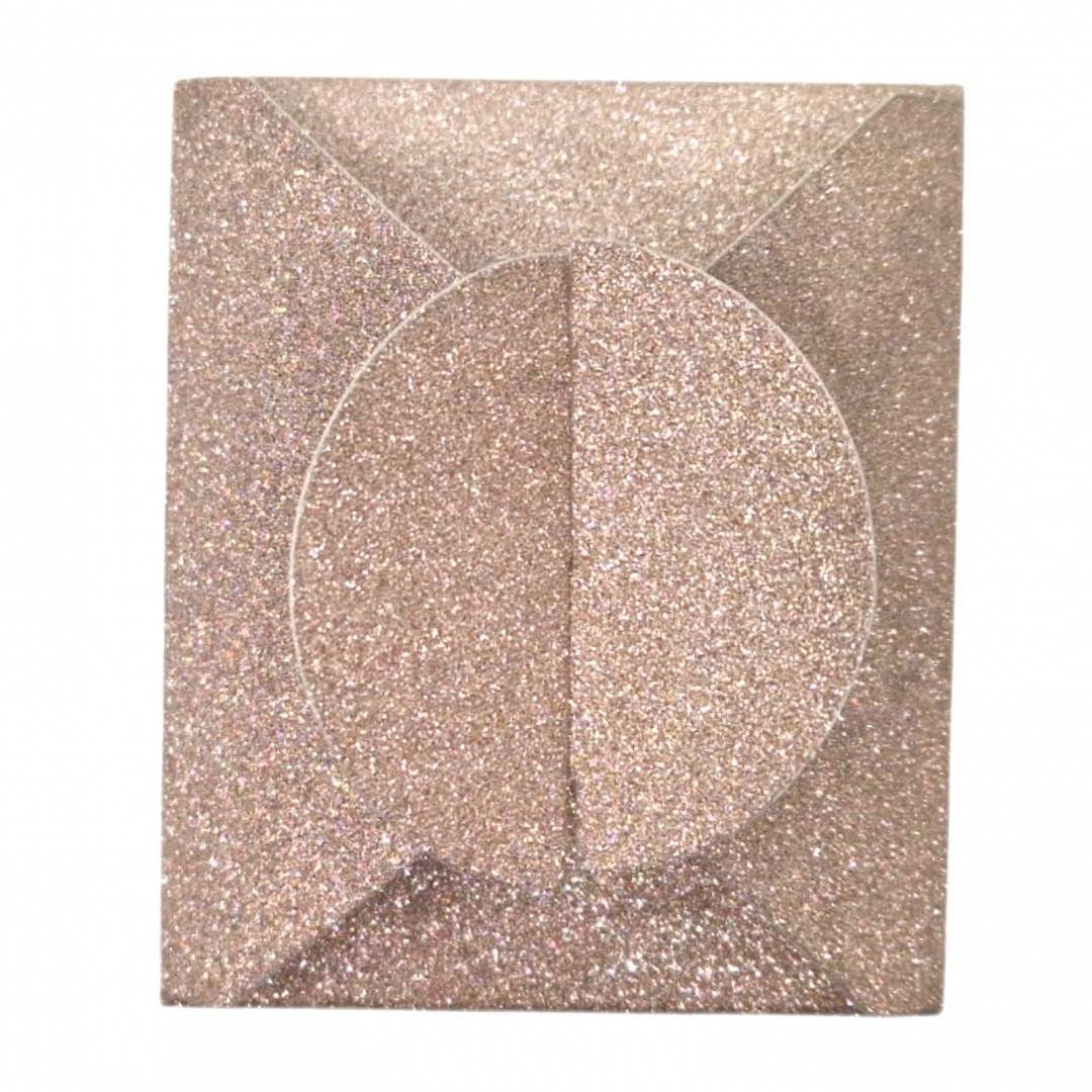 Set 4 Cutii Cadou cu Sclipici, 7.5x6.2x3 cm, Rose Gold