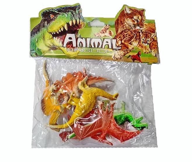 set 6 figurine , dinozauri, multicolor, 6-8 cm