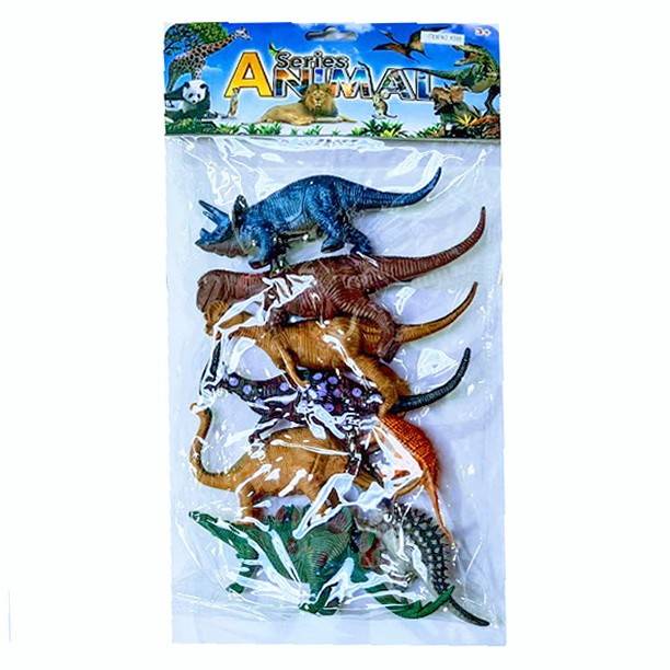 set 8 figurine , dinozauri, multicolor, 12-16 cm