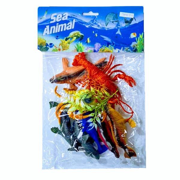 set 8 figurine , vietuitoare marine, multicolor, 10-14 cm