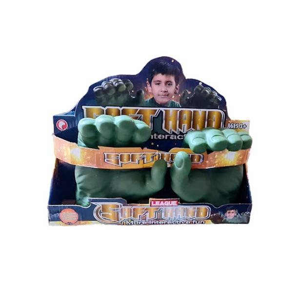 Set de joaca Supererou, manusi carnaval, pumnii lui Hulk