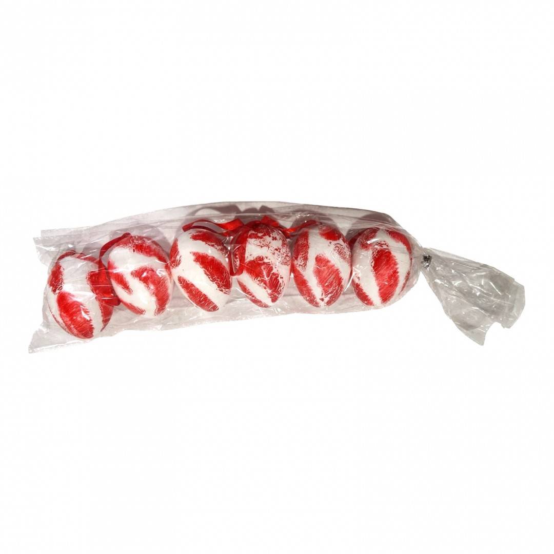 set oua decorative de Paste, de agatat, set 6 buc, 7 cm