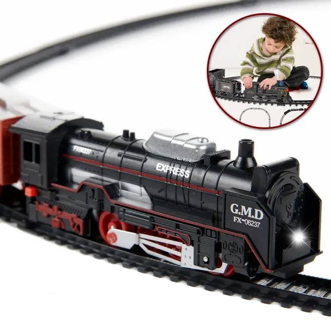 Set tren electric Express cu sine, lumini