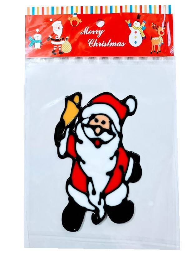 Sticker de Craciun refolosibil, din silicon, 15 cm