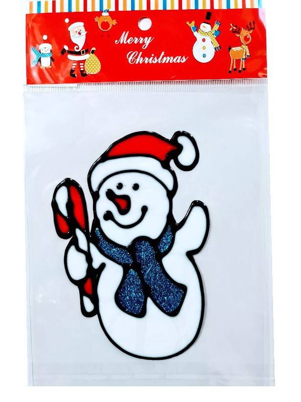 Sticker de Craciun refolosibil, din silicon, 15 cm