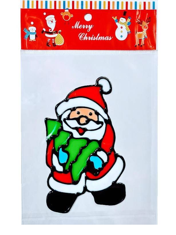 Sticker de Craciun refolosibil, din silicon, 15 cm