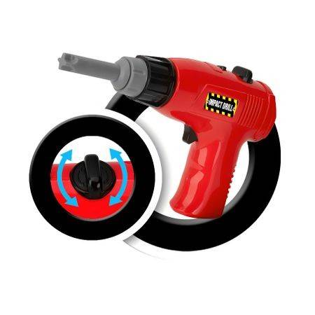 Trusa de scule tip Troller, SMALL ENGINEER, bormasina functionala, 20 piese, 71 cm inaltime 