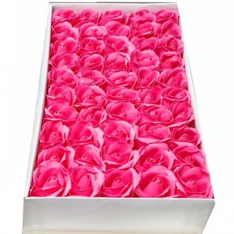 flori de sapun, trandafiri roz , 50 bucati