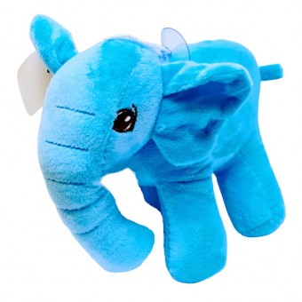 jucarie de plus, elefant bleu, 17 cm