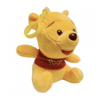 jucarie de plus, urs Pooh, breloc, 11 cm, galben
