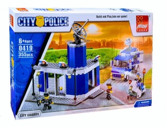 set de constructie, city police, 355 piese