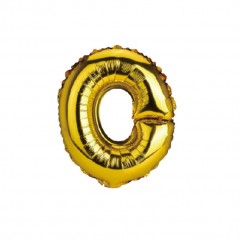 balon din folie metalizata, auriu, 40 cm, litera O