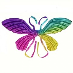 balon folie cu supapa de autoetansare, figurina aripi fluture, 100 cm,  multicolor
