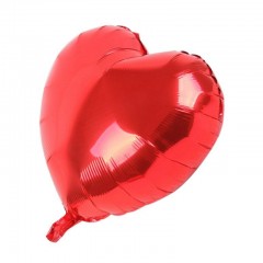 balon folie rosu metalizat, inima 