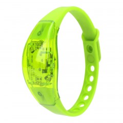 Bratara LED inteligenta cu senzor de miscare si sunet, verde