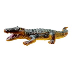 crocodil interactiv cu sunete, plastic cauciucat, verde, 65 cm