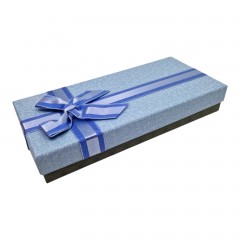 Cutie Cadou pentru Esarfe si Accesorii, cu Funda, 24.5x11.5x4 cm, Albastru