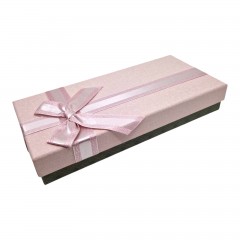 Cutie Cadou pentru Esarfe si Accesorii, cu Funda, 24.5x11.5x4 cm, Roz