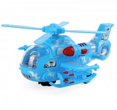 elicopter cu sunete si lumini, albastru, 26 cm