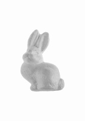 figurina iepure pentru activitati craft, polistiren, 4 buc/set, 7 cm