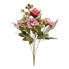 flori artificiale, buchet de 5 fire brumate, 30 cm