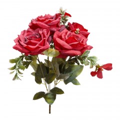 flori artificiale, trandafiri, buchet de 5 fire, 40 cm