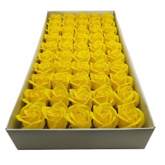 flori de sapun, trandafiri galbeni , 50 buc/ set