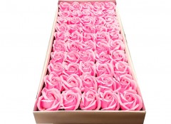 flori de sapun, trandafiri roz , 50 buc/ set